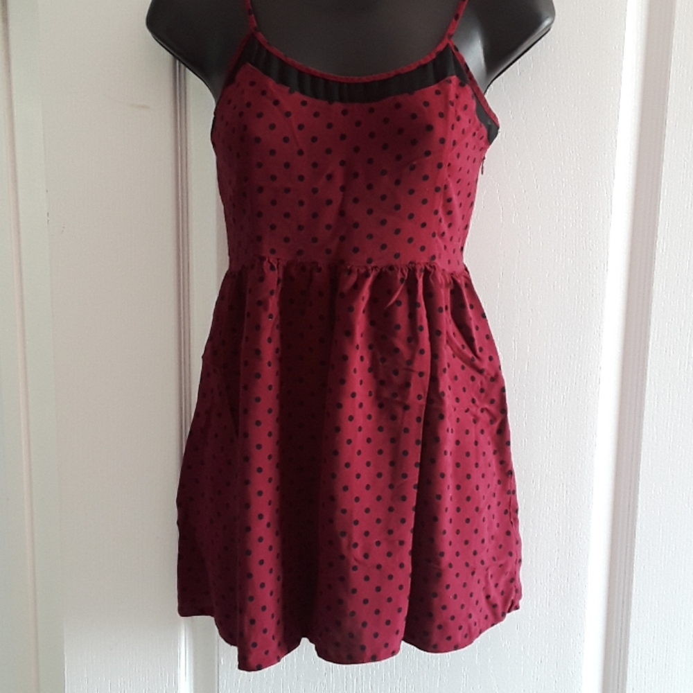 💕Y2K CUTE💕Polkadot Forever 21 Rayon Sundress